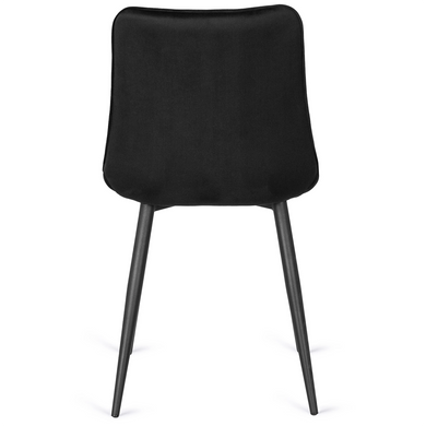 Стул бархатный MEBEL ELITE GOMEZ Velvet, Черный фотография