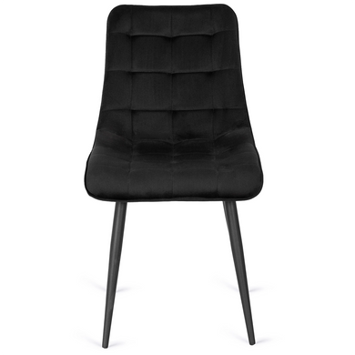 Стул бархатный MEBEL ELITE GOMEZ Velvet, Черный фотография