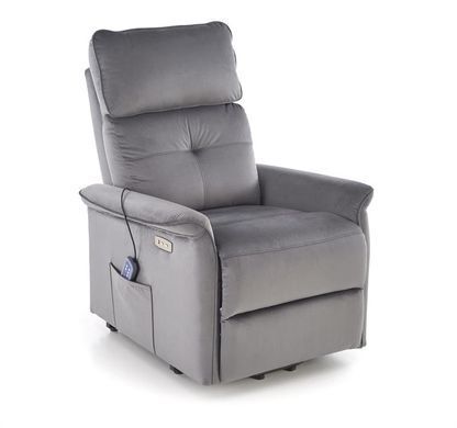 Крісло розкладне SEMIR 2 Velvet Halmar Сірий фотографія
