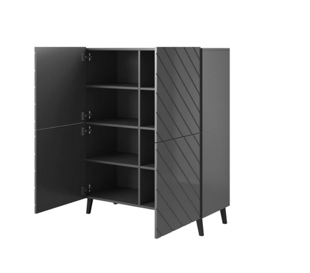 Комод ABETO 100 Cama Графит Мат / Графит Глянец фотография