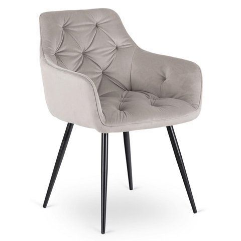 Стул MEBEL ELITE MODESTO Velvet Серый фотография