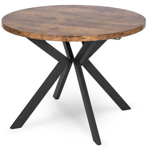 Стол раскладной круглый MEBEL ELITE LUGO 90(190)х90 см Дуб рустик фотография