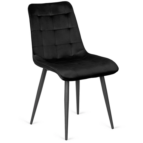 Стул бархатный MEBEL ELITE GOMEZ Velvet, Черный фотография