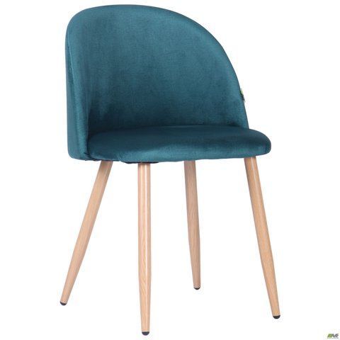 Стул Sherry beech Velvet AMF Зеленый фотография