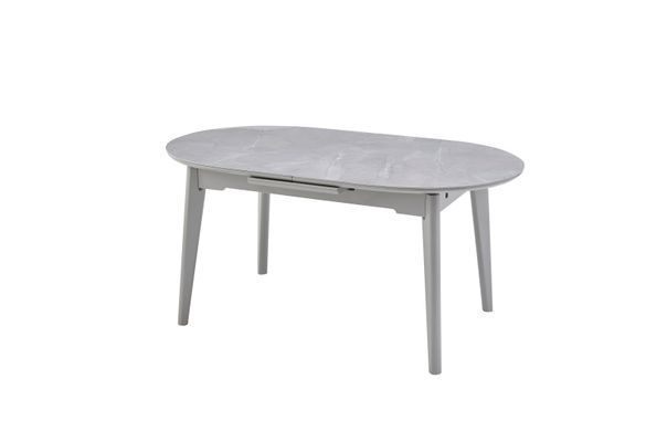Керамический стол TM-126 VETRO 160(200)x90 калакатта мрамор + серый фотография