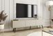 Тумба під телевізор Perfect Home Оро / Oro 3-дверна з чорними ніжками RTV175 MDF Бежевий фотографія