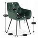 Стілець MEBEL ELITE MODESTO Velvet Зелений