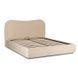 Ліжко двоспальне MEBEL ELITE HAGA Velvet 160x200 см Кремовий