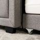 Ліжко односпальне оксамитове MEBEL ELITE ELIF Velvet 90x200 см з додатковим спальним місцем Сірий