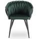 Стілець оксамитовий MEBEL ELITE ELENA Velvet Зелений