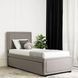 Ліжко односпальне оксамитове MEBEL ELITE ELIF Velvet 90x200 см з додатковим спальним місцем Сірий