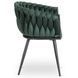 Стілець оксамитовий MEBEL ELITE ELENA Velvet Зелений