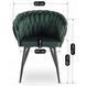 Стілець оксамитовий MEBEL ELITE ELENA Velvet Зелений