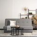 Набор из 2х раскладных диванов. MEBEL ELITE ARUBA 188 см Серый