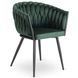 Стілець оксамитовий MEBEL ELITE ELENA Velvet Зелений