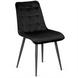 Стул бархатный MEBEL ELITE GOMEZ Velvet, Черный фотография