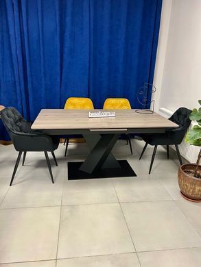 Стіл розкладний TML-680 VETRO 160(200)x90 Попільний Дуб фотографія