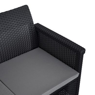 Комплект садових меблів MEBEL ELITE BRENTA Чорний