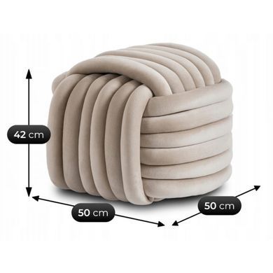 Пуф MEBEL ELITE MAGMA Крем фотография
