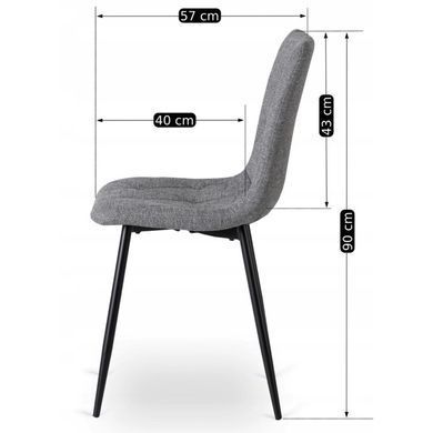 Стілець MEBEL ELITE ROBIN 2 Сірий фотографія