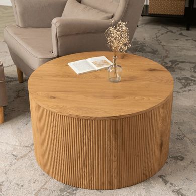 Журнальний столик CLOVER MAX MEBEL ELITE 80x80 Дуб фотографія