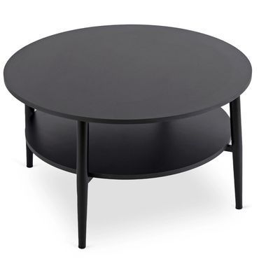 Журнальний столик MEBEL ELITE PAULO MAX 80x80 Чорний фотографія