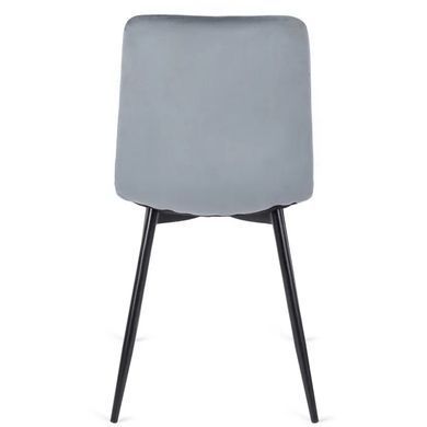 Стул бархатный MEBEL ELITE ROBIN Velvet Серый фотография
