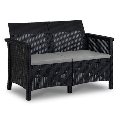 Комплект садових меблів MEBEL ELITE BRENTA Чорний