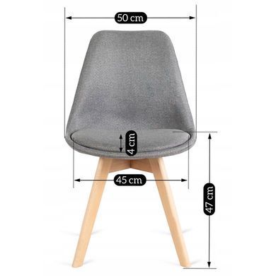 Стул MEBEL ELITE NEVEL Серый фотография