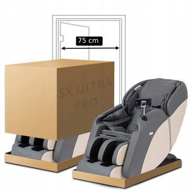 Масажне крісло MEBEL ELITE SX ULTRA PRO екошкіра Сірий фотографія