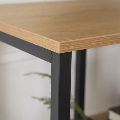 Стеллаж MEBEL ELITE TIM Золотой дуб / Черный фотография