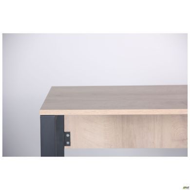 Стіл комп'ютерний Pluto AMF 120х60 Дуб Ендгрейн/Чорний графiт фотографія