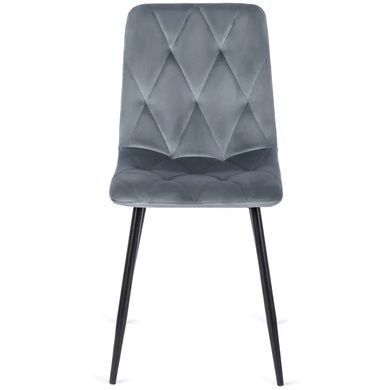 Стул бархатный MEBEL ELITE ROBIN Velvet Серый фотография