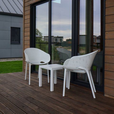 Комплект 2 стільця Siesta Onto Sky Pro+ Стіл Siesta Ocean Side Table - White