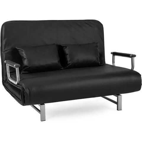 Диван розкладний MEBEL ELITE DARK 2 тканина Чорний фотографія