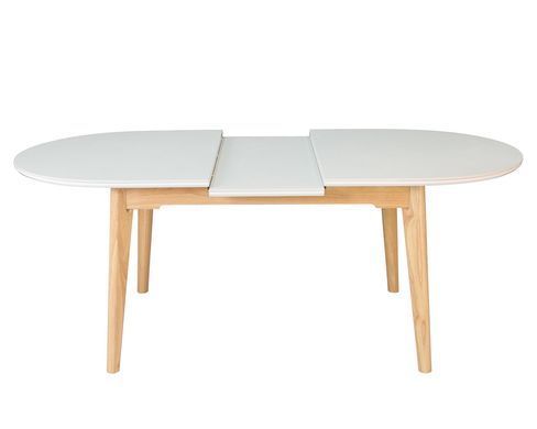 Стіл ALBERTO CERAMIC Intarsio 160(200)*90 бежевий мат/дерево фотографія