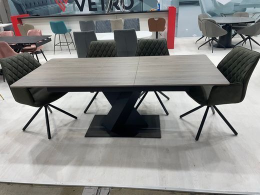 Стіл розкладний TML-680 VETRO 160(200)x90 Попільний Дуб фотографія