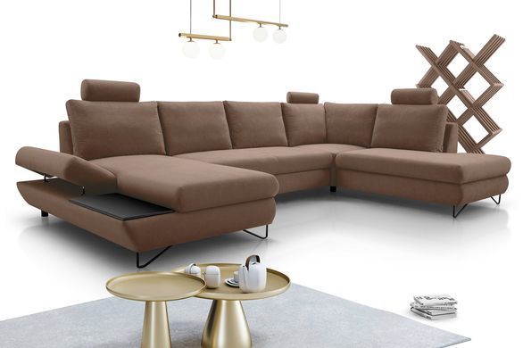 Диван кутовий розкладний LOFT III на ніжках Perfect Home Польща Синій фотографія