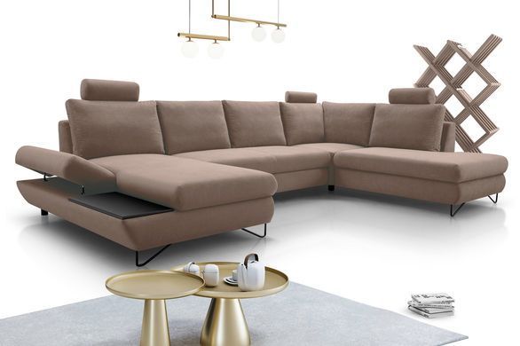 Диван кутовий розкладний LOFT III на ніжках Perfect Home Польща Синій фотографія