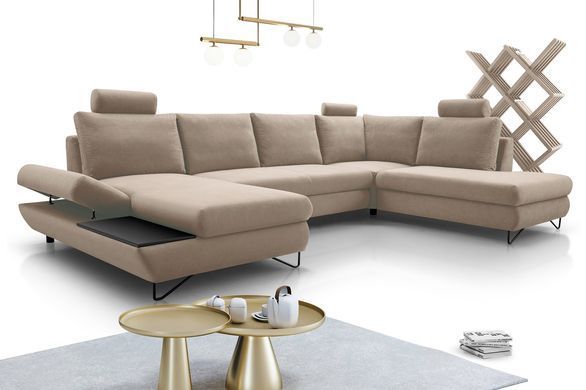 Диван кутовий розкладний LOFT III на ніжках Perfect Home Польща Синій фотографія
