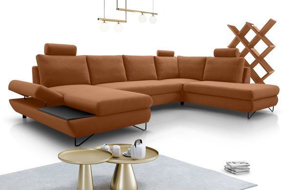 Диван кутовий розкладний LOFT III на ніжках Perfect Home Польща Синій фотографія
