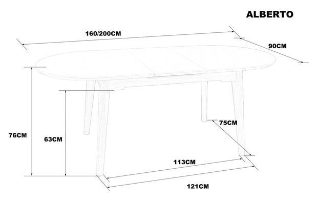 Стіл ALBERTO CERAMIC Intarsio 160(200)*90 бежевий мат/дерево фотографія