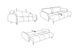 Диван раскладной CLOUD Pik Elma 05 Perfect Home Польша