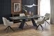 Стол раскладной ARMANI Halmar 165(241)x90 Черный Мрамор/Черный фотография