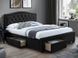Кровать ELECTRA Velvet Signal 160x200 Черный фотография