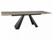 Стол Обеденный SALVADORE CERAMIC BRĄZ SABBIA 160(240)X90 Signal Свет Коричневый Мат / Черный Мат