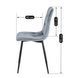 Стул бархатный MEBEL ELITE ROBIN Velvet Серый