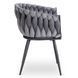 Стілець оксамитовий MEBEL ELITE ELENA Velvet Сірий