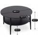 Журнальний столик MEBEL ELITE PAULO MAX 80x80 Чорний