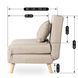Кресло раскладное MEBEL ELITE MARRY ткань Беж